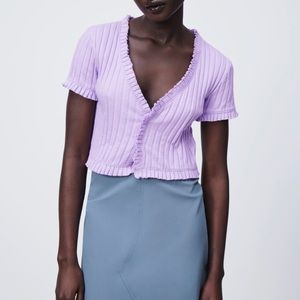 Zara Lavender Top